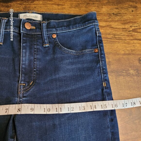 Madewell Jeans Size 28 Skinny 9" High Rise Tummy Control Larkspur Wash F8990 - Picture 9 of 13